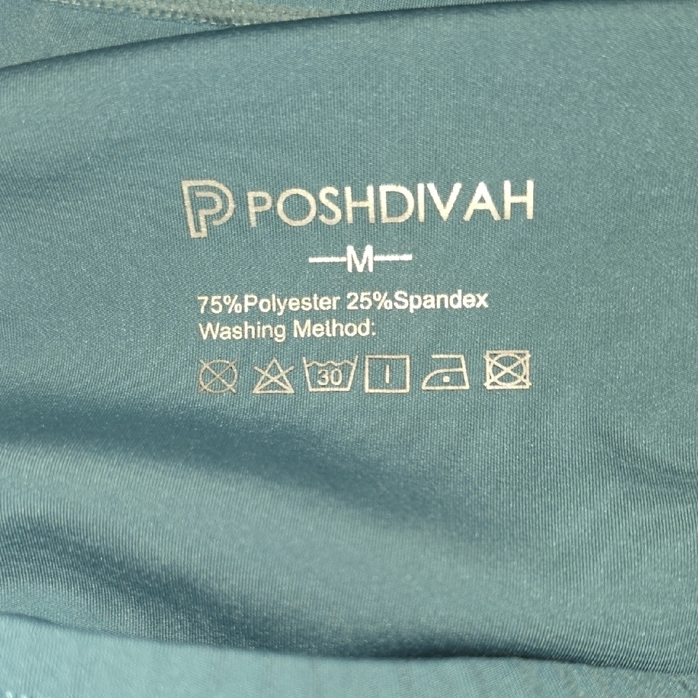 Stylish Women's Maternity Athletic Shorts in Blue LOT-N - Picture 2 of 4